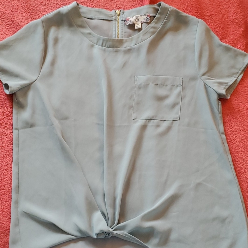 Juniors Crop Blouse
